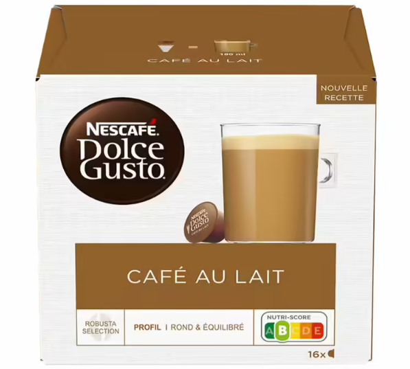 16 Capsules Dolce Gusto café au lait - Nescafé Dolce Gusto