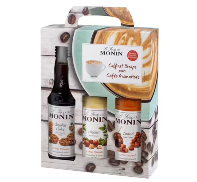 coffret monin caramel cookie noisette